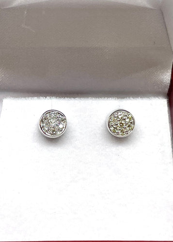 Boucles d'oreilles Boucles d’oreilles diamants monture or blanc 58 Facettes