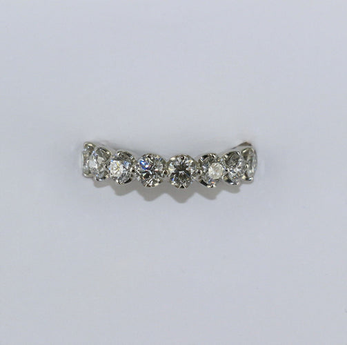 Bague Alliance DE BEERS en platine 58 Facettes