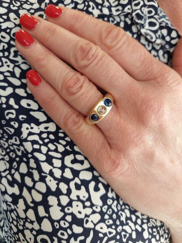 Bague 60 Bague jonc Or jaune Diamant Verre 58 Facettes 082031