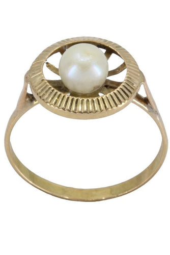 BAGUE PERLE ANNÉES 50' 58 Facettes 061061