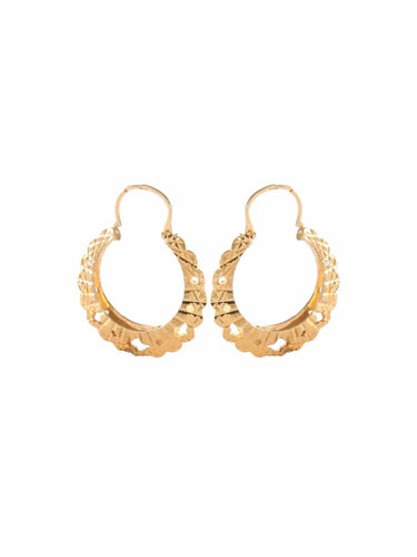 Boucles d'oreilles CREOLES OR CISELE 58 Facettes BO/220030 STA