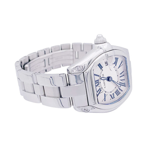 Montre Montre Cartier, "Roadster", acier sur acier. 58 Facettes 33239
