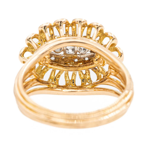 Bague 56 Bague Cocktail Or rose Diamant 58 Facettes 1850927CN