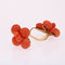 Boucles d'oreilles Boucles d'oreilles anciennes perles de corail 58 Facettes 22-615