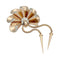 Broche Broche vintage or rose, platine et diamants. 58 Facettes 32115