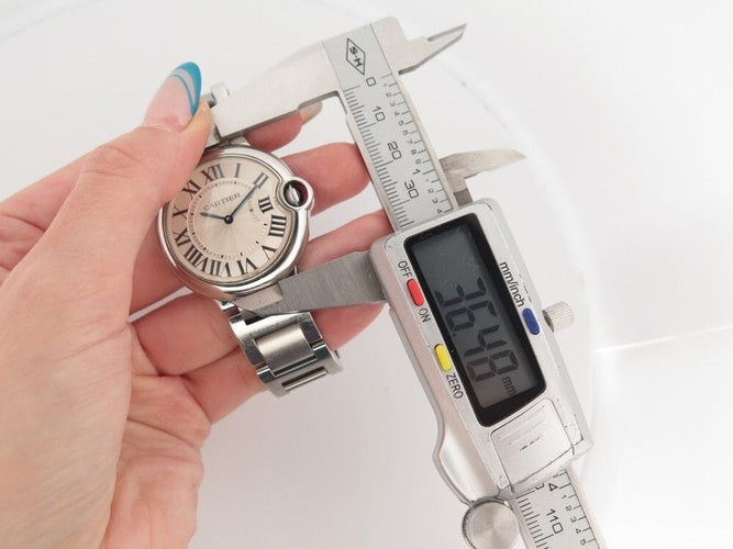 Montre montre CARTIER ballon bleu 36 mm quartz en acier palladie 58 Facettes 255024