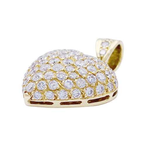 Pendentif Pendentif Coeur or jaune et diamants. 58 Facettes 32610