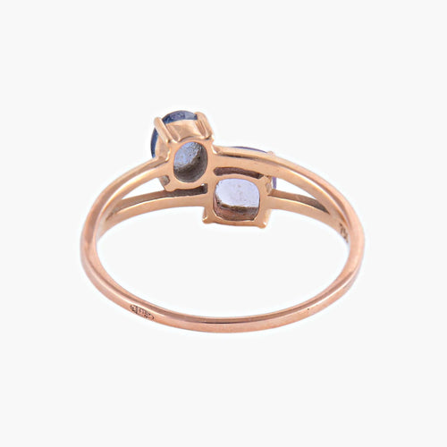 Bague Or Jaune BAGUE « TOI & MOI » OR 58 Facettes BO/220012/13