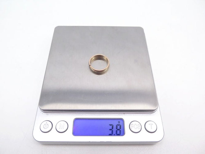 Bague 53 bague DINH VAN seventies pm 222115 53 or rose 18k et diamants 58 Facettes 253895