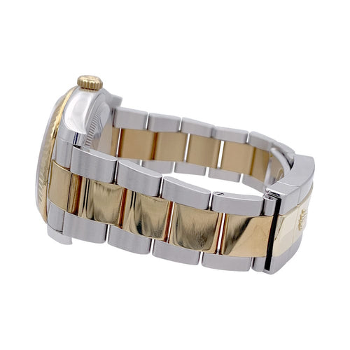 Montre Montre Rolex, "Oyster Perpetual Datejust", or jaune, acier. 58 Facettes 32934