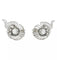 Boucles d'oreilles Boucle d'oreilles volutes en platine, or blanc et diamants. 58 Facettes 31660