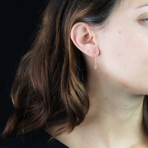 Boucles d'oreilles Pendants d'oreilles filigranes or jaune 58 Facettes 19-456M