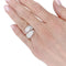 Bague 51 Bague Chaumet, "Plume pointes diamants croisées", or blanc, diamants. 58 Facettes 32613