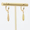 Boucles d'oreilles Boucles d'oreilles gouttes d'or strié 58 Facettes 19-456F