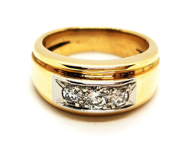 Bague 47 Bague Art déco Or jaune Diamant 58 Facettes 1513886CN