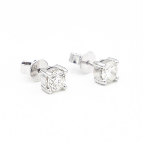 Boucles d'oreilles Boucles d'oreilles Puces Or blanc  Diamant 58 Facettes 2027465CN
