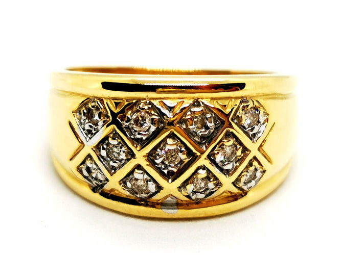 Bague 54 Bague Or jaune Diamants 58 Facettes 1468102CN