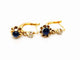 Boucles d'oreilles Boucles d'oreilles Dormeuses Or jaune Saphir 58 Facettes 1265916CD