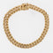 Bracelet Bracelet fin maille américaine ciselée or jaune 58 Facettes 23-224