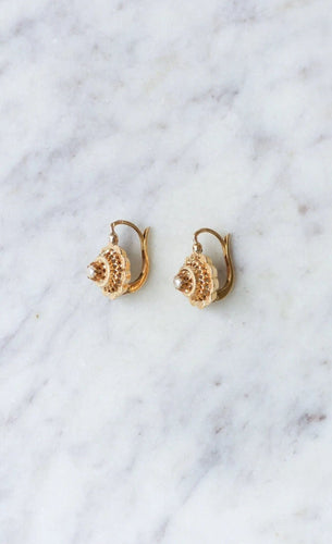 Boucles d'oreilles Dormeuses perles fines 58 Facettes