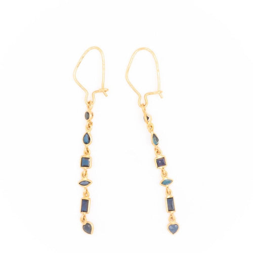 Boucles d'oreilles Boucles d'oreilles Or jaune Saphir 58 Facettes 1883905CN