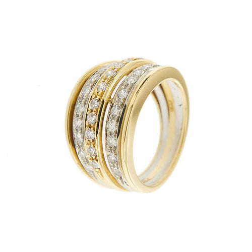 Bague 53 Anello a fascia con diamanti 58 Facettes 32987
