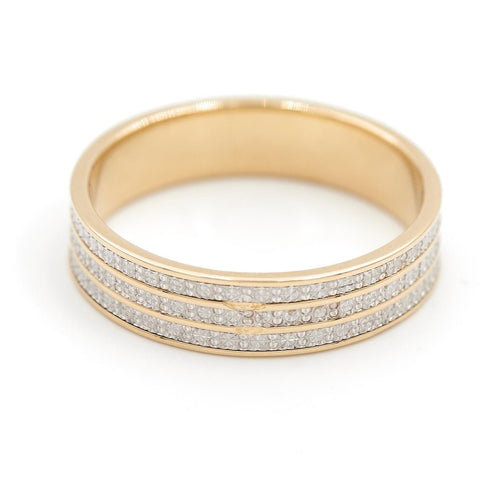 Bague 57 Bague Alliance Or jaune 58 Facettes 1719197CN