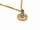 Collier Collier Chaîne + pendentif Or jaune Aigue Marine 58 Facettes 1414831CD