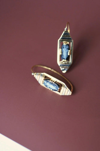 Boucles d'oreilles Grandes boucles d'oreilles Art Déco camée 58 Facettes