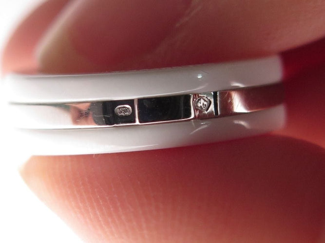 Bague 50 bague CHANEL ultra ceramique blanche or blanc 18k & diamant t50 58 Facettes 253051
