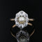 Bague 51 Bague marquise perle fine diamants ancienne 58 Facettes 23-202