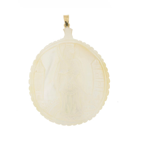 Pendentif Pendentif nacre sculptée 58 Facettes 25488-1