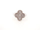 Bague 52 vintage bague VAN CLEEF & ARPELS alhambra or diamants 58 Facettes 258547