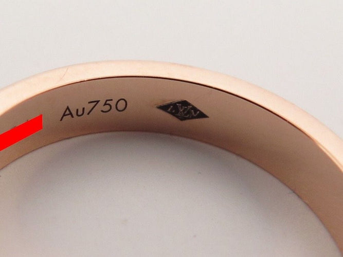 Bague 54 bague LOUIS VUITTON alliance empreinte diamant or 18k 58 Facettes 256382