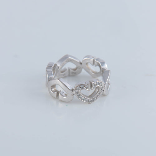 Bague 51 Cartier Bague cœur diamant 58 Facettes