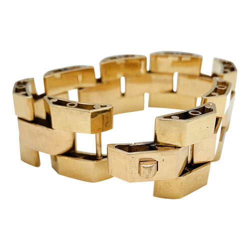 Bracelet Bracelet Tank or rose et or jaune. 58 Facettes 31160