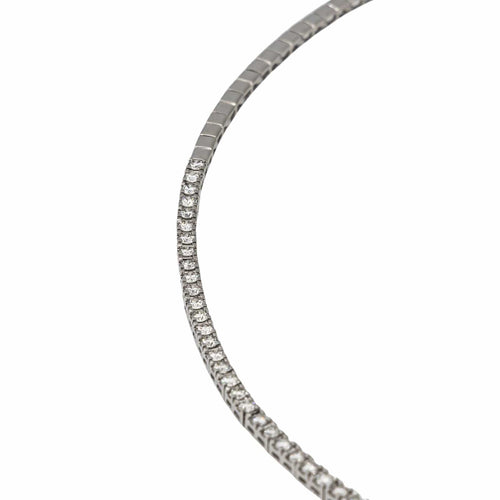 Collier Collier Rivière Or blanc Diamant 58 Facettes 2937884RV