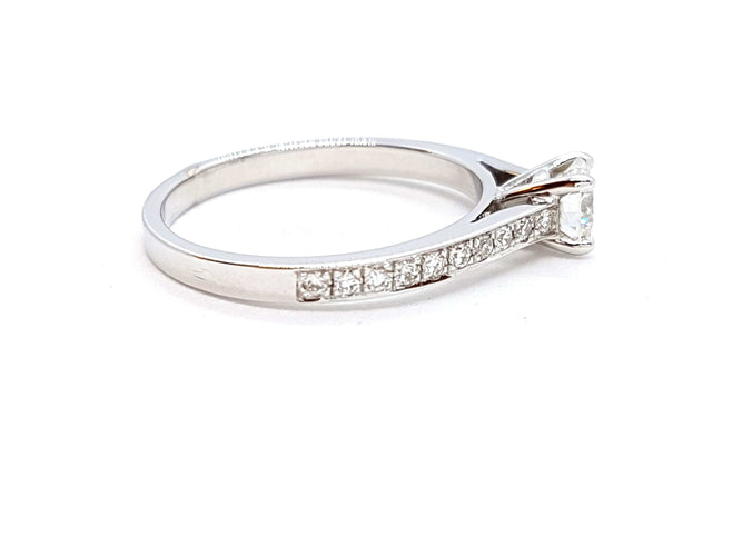 Bague 53 Bague Solitaire Or blanc Diamant 58 Facettes 578713RV