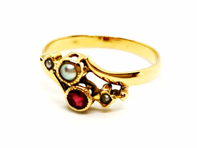 Bague 55 Bague Or jaune Rubis 58 Facettes 1467965CN