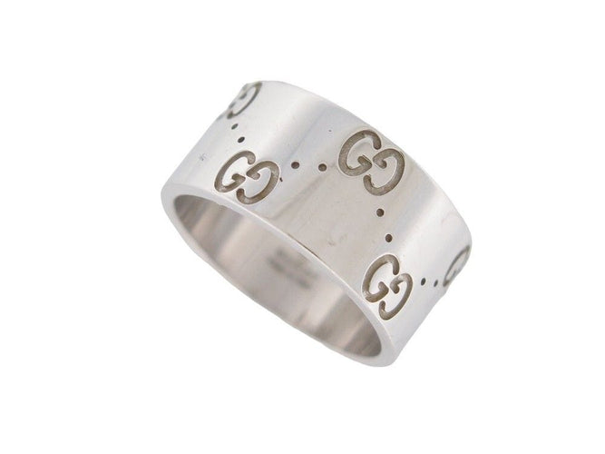 Bague 52 bague GUCCI icon monogramme gg en or blanc 18k 58 Facettes 256723