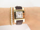 Montre montre CHOPARD your hour or jaune et cuir quartz 58 Facettes 254883