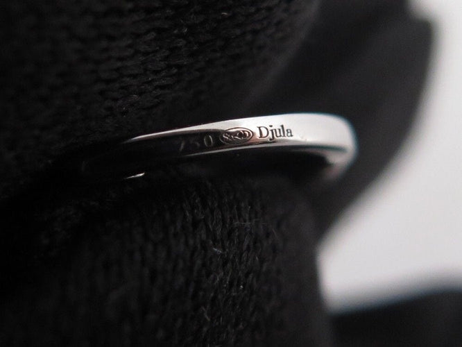 Boucles d'oreilles boucles d'oreilles DJULA creoles en or blanc 18k et diamants 58 Facettes 254315