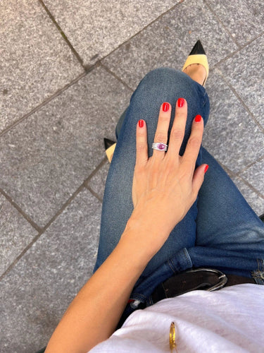 Bague Bague Or Saphir Diamants 58 Facettes 1