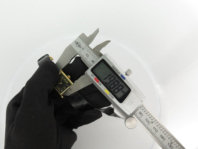 Montre vintage montre CARTIER tank pm 27 mm mecanique en or jaune 18k 58 Facettes 253144