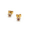 Boucles d'oreilles Boucles d'oreilles Puces Or jaune Saphir rose 58 Facettes 2218649CN