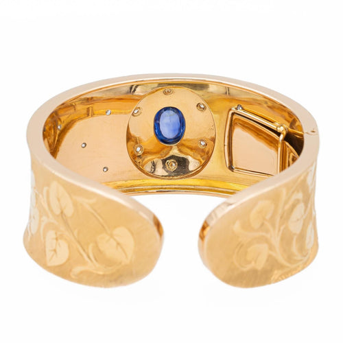 Bracelet Bracelet Manchette Or rose Saphir 58 Facettes 2499287CN