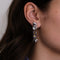 Boucles d'oreilles Boucles d'oreilles glycine Saphirs bleus et jaunes, Pierres de lune 58 Facettes 630A