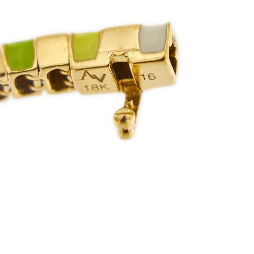 Bracelet Bracelet chakra Email arc-en-ciel Diamants 58 Facettes 31740