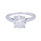 Bague 52 Bague solitaire en or blanc, diamant 1,36 carat. 58 Facettes 32183