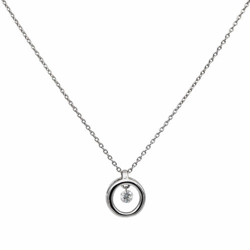 Collier Collier Pendentif Or blanc Diamant 58 Facettes 2708410CN